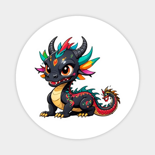 Adorable Chinese dragon Magnet by magenta-dream